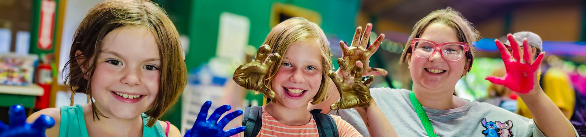  Girl Scout getting her face painted 