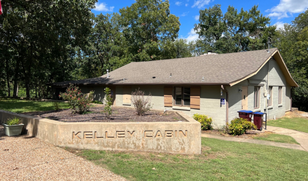 kelley cabin building at burnham woods girl scout property